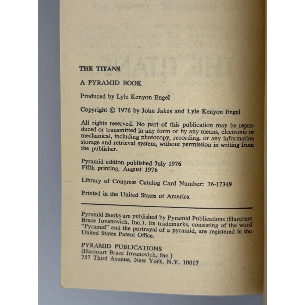 The Titans (1976, Paperback) By John Jakes